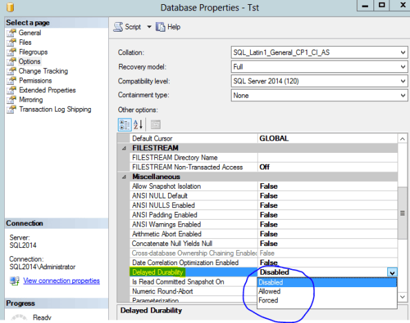 Delayed Durability in SQL Server 2014 – A Hidden Gem. – MSSQLTREK