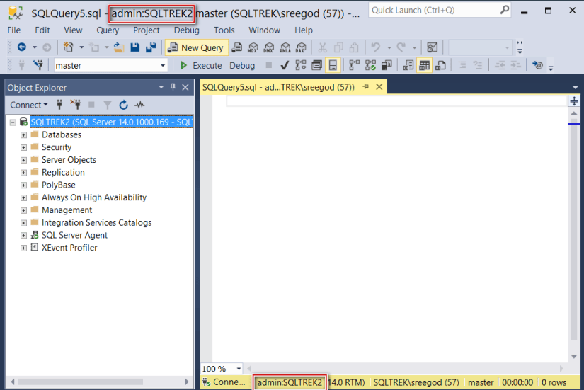 Dedicated Admin Connection(DAC) from SSMS – MSSQLTREK